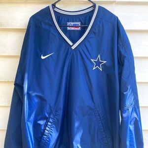 90's NFL Pro Line Dallas Cowboys Reversible Pullover Windbreaker